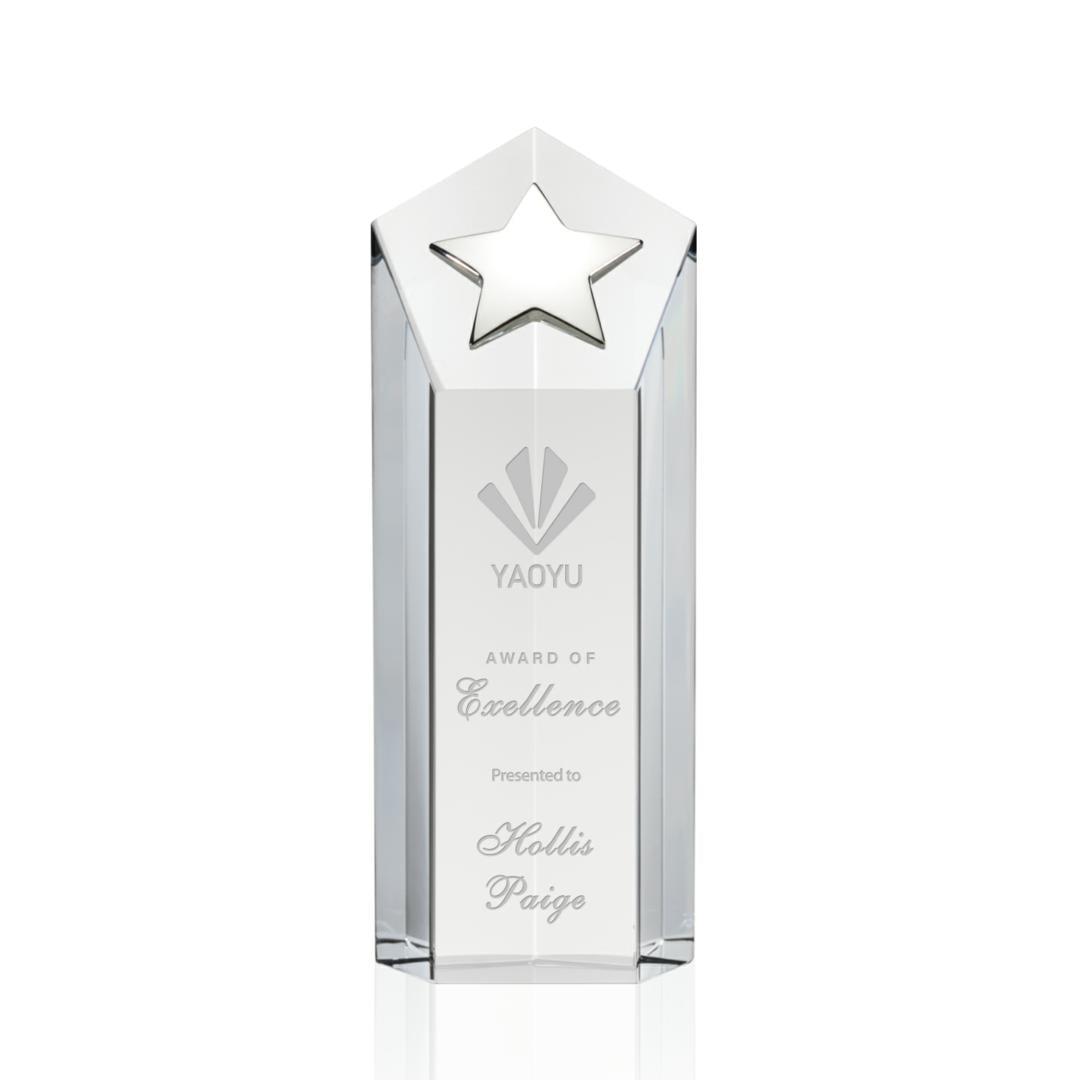 Dorchester Silver Star Award - Clear — OPS413-CS