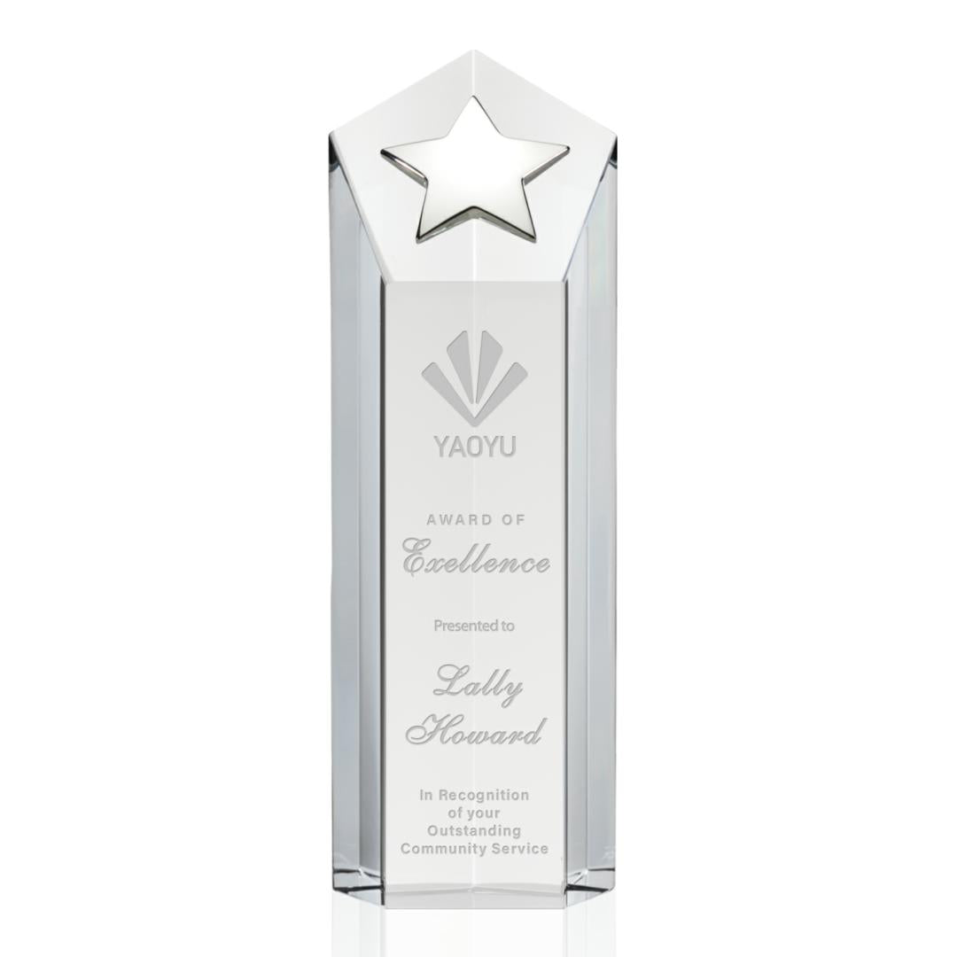 Dorchester Silver Star Award - Clear — OPS415-CS