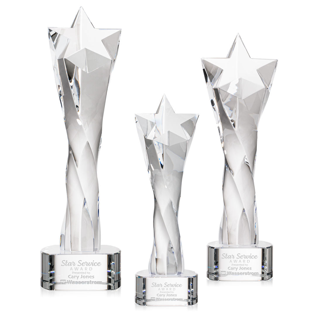 Arlington Star Award on Paragon Base - Clear — OPS490-PC