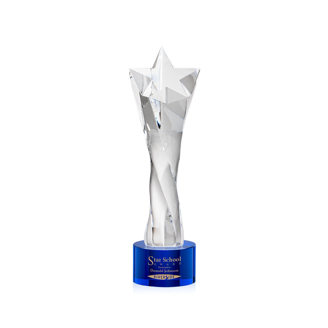 Arlington Star Award on Marvel Base - Blue