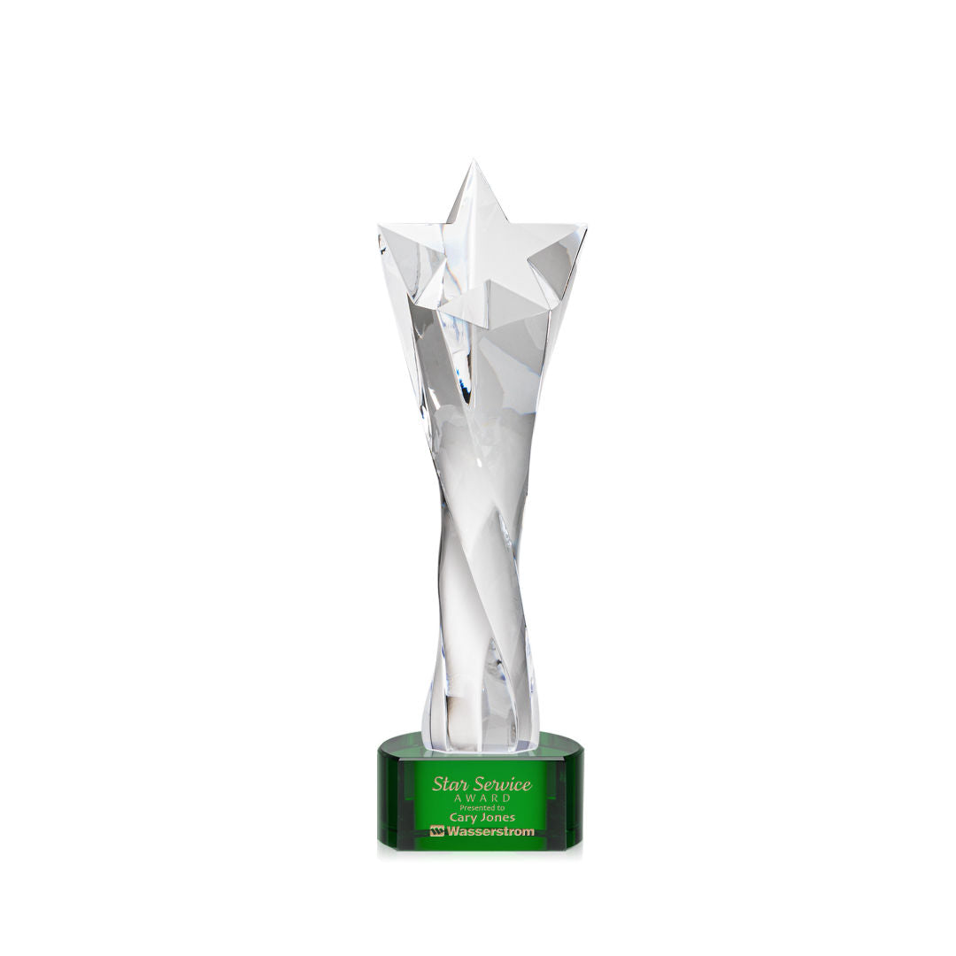 Arlington Star Award on Paragon Base - Green
