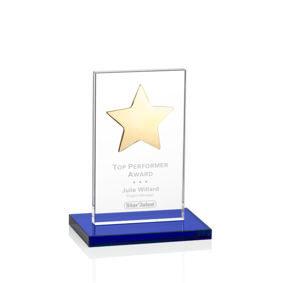 Dallas Star Award - Blue/Gold — OPS5861-GL