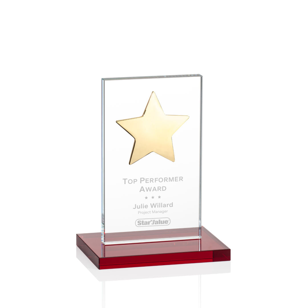 Dallas Star Award - Red/Gold  — OPS5861-GR