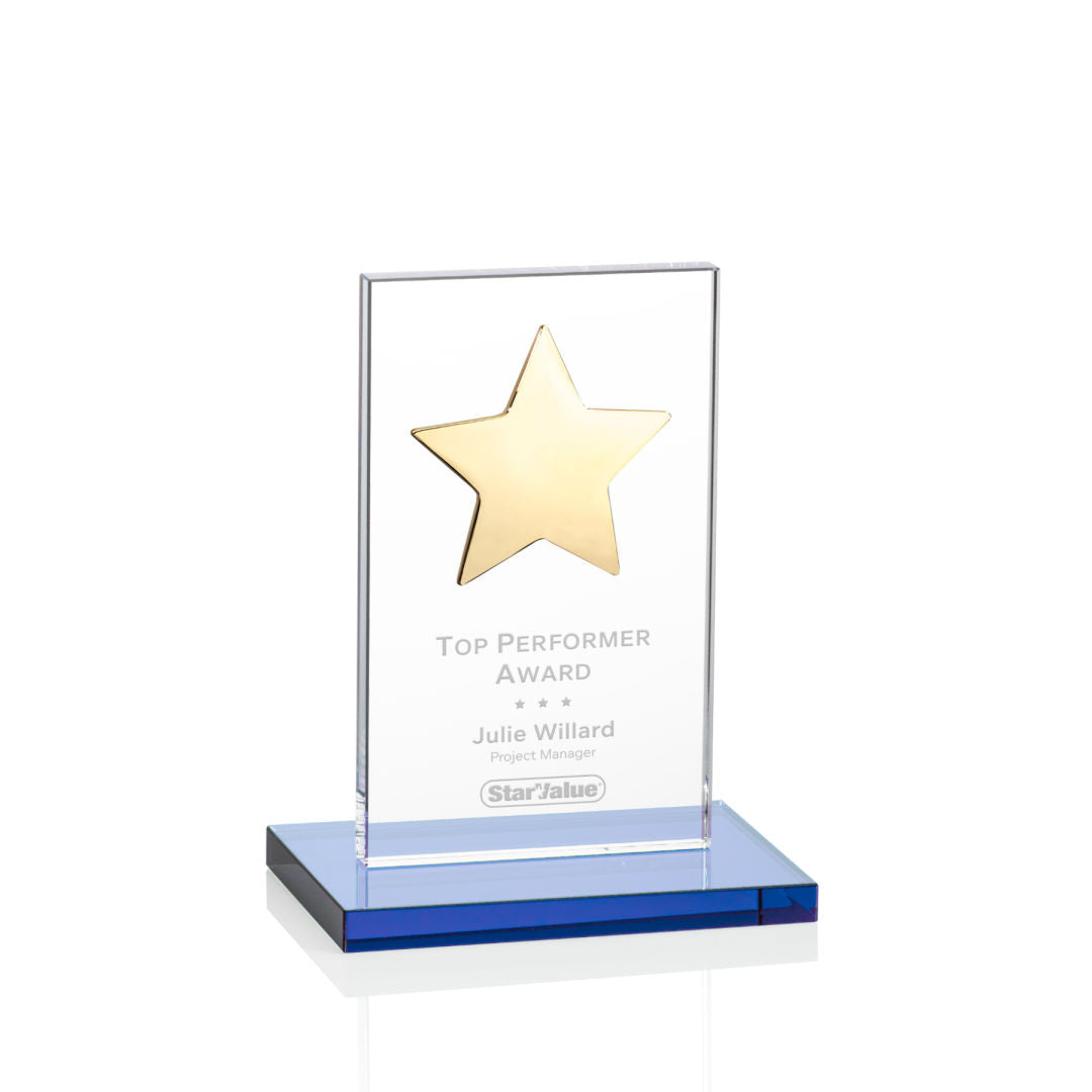 Dallas Star Award - Sky Blue/Gold
