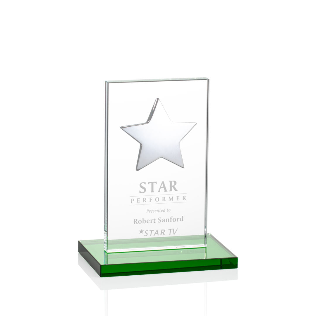 Dallas Star Award - Green/Silver — OPS5861-SG