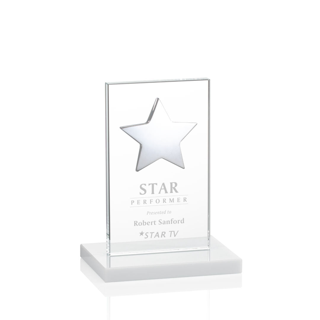 Dallas Star Award - White/Silver — OPS5861-SW