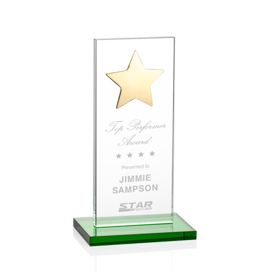 Dallas Star Award - Green/Gold  — OPS5862-GG