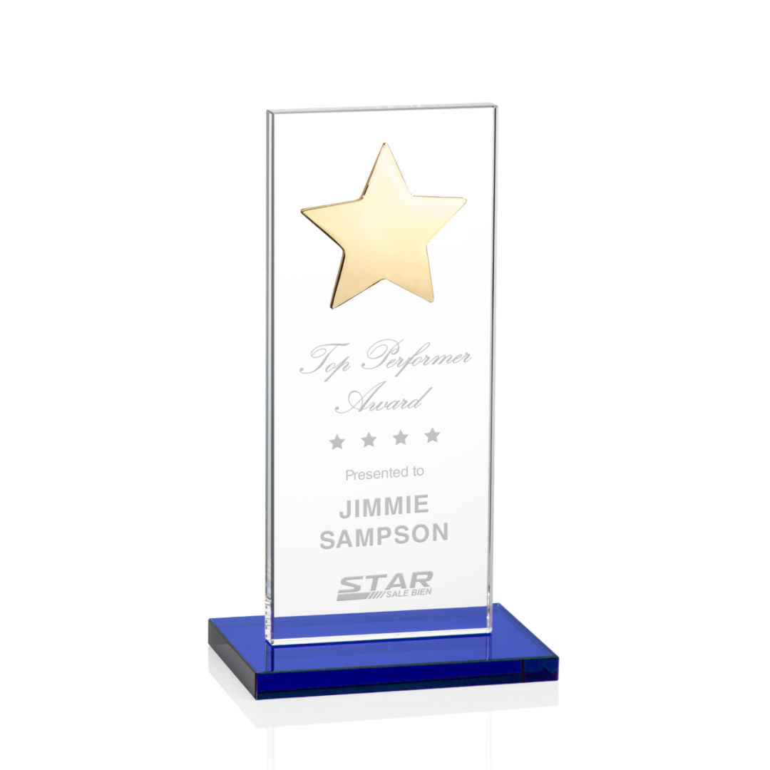 Dallas Star Award - Blue/Gold — OPS5862-GL