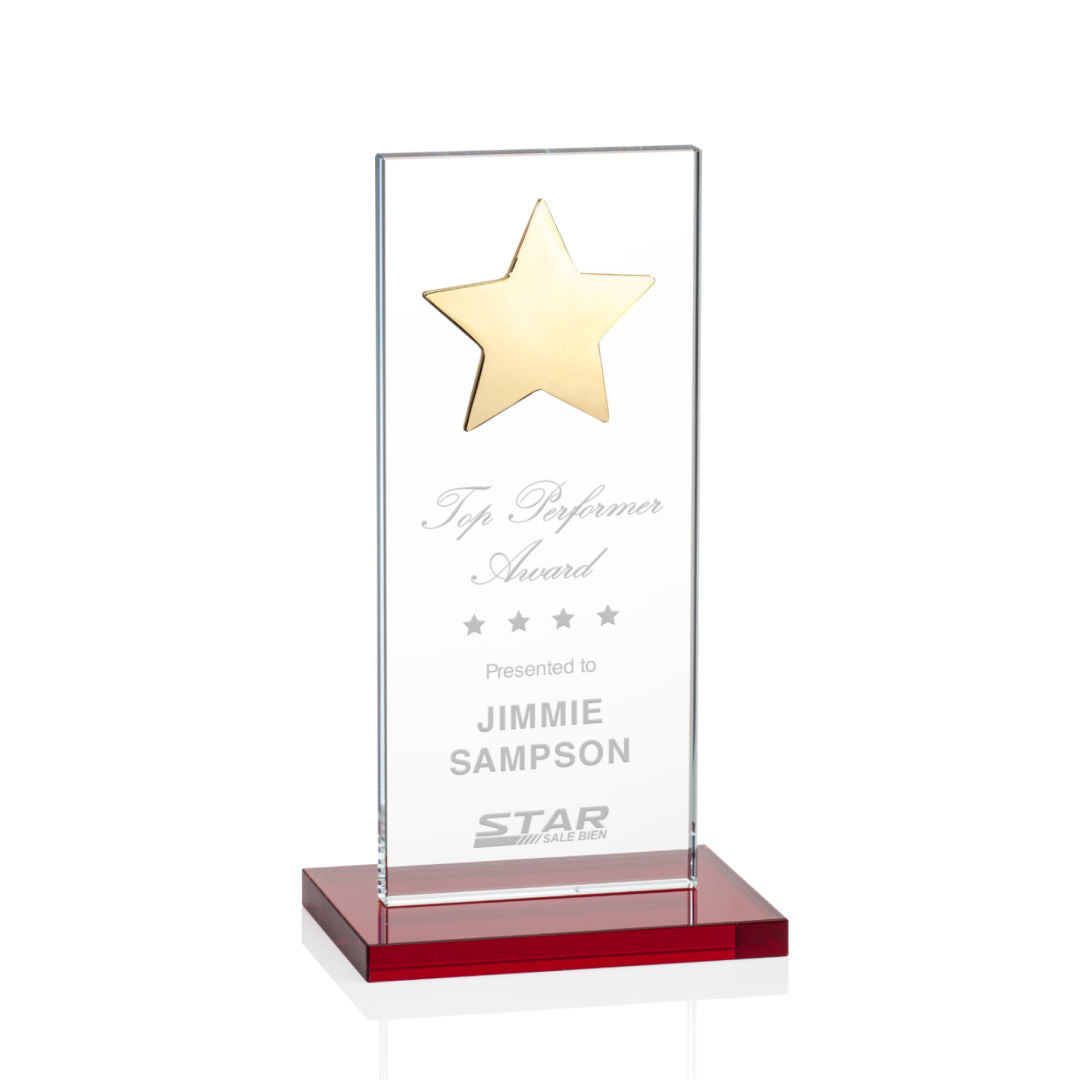 Dallas Star Award - Red/Gold  — OPS5862-GR