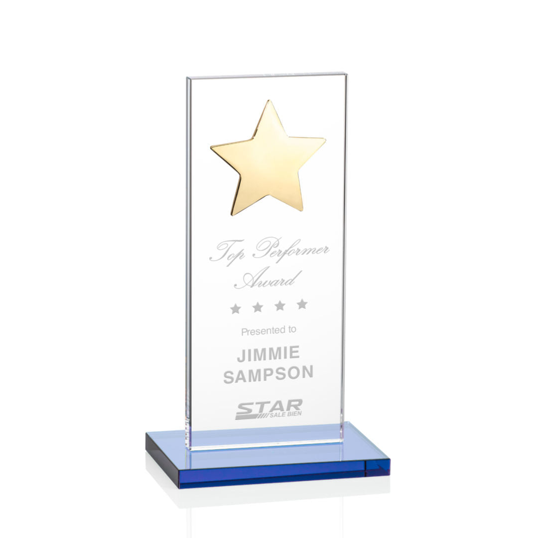 Dallas Star Award - Sky Blue/Gold  — OPS5862-GS