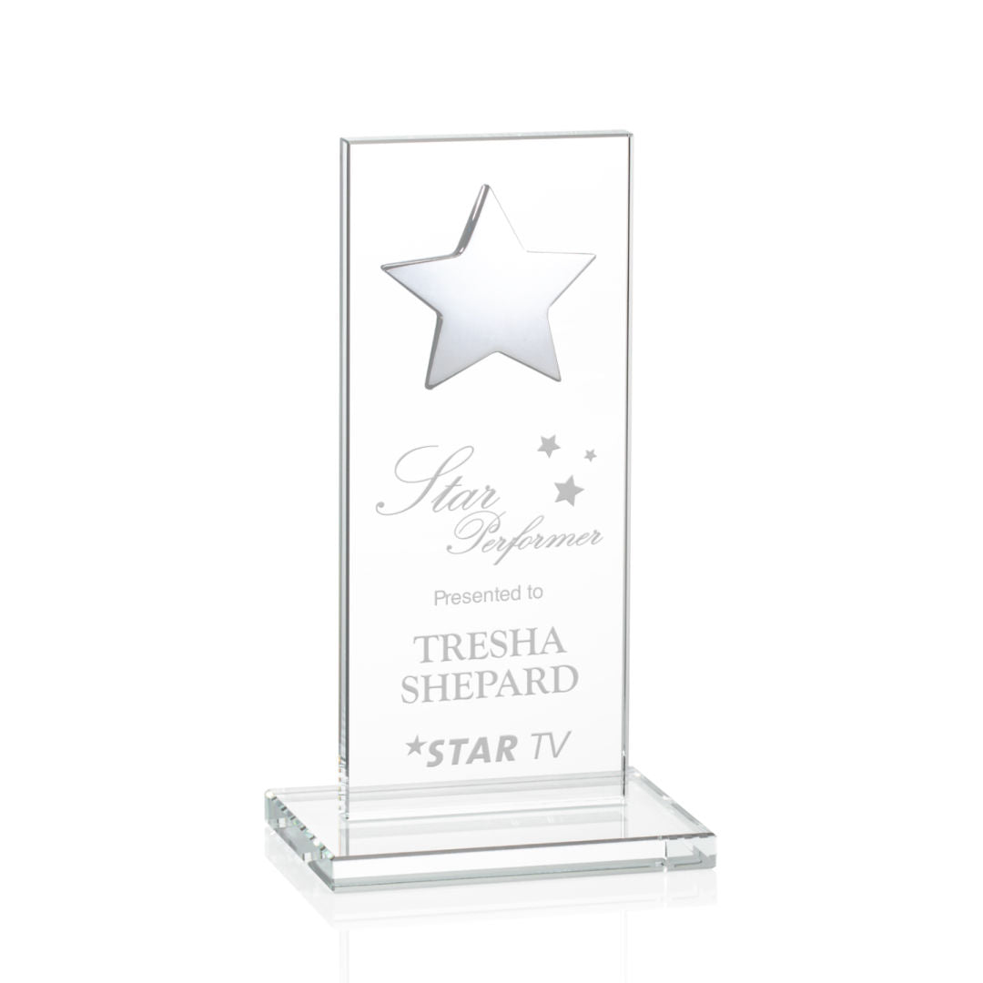 Dallas Star Award - Clear/Silver  — OPS5862-S