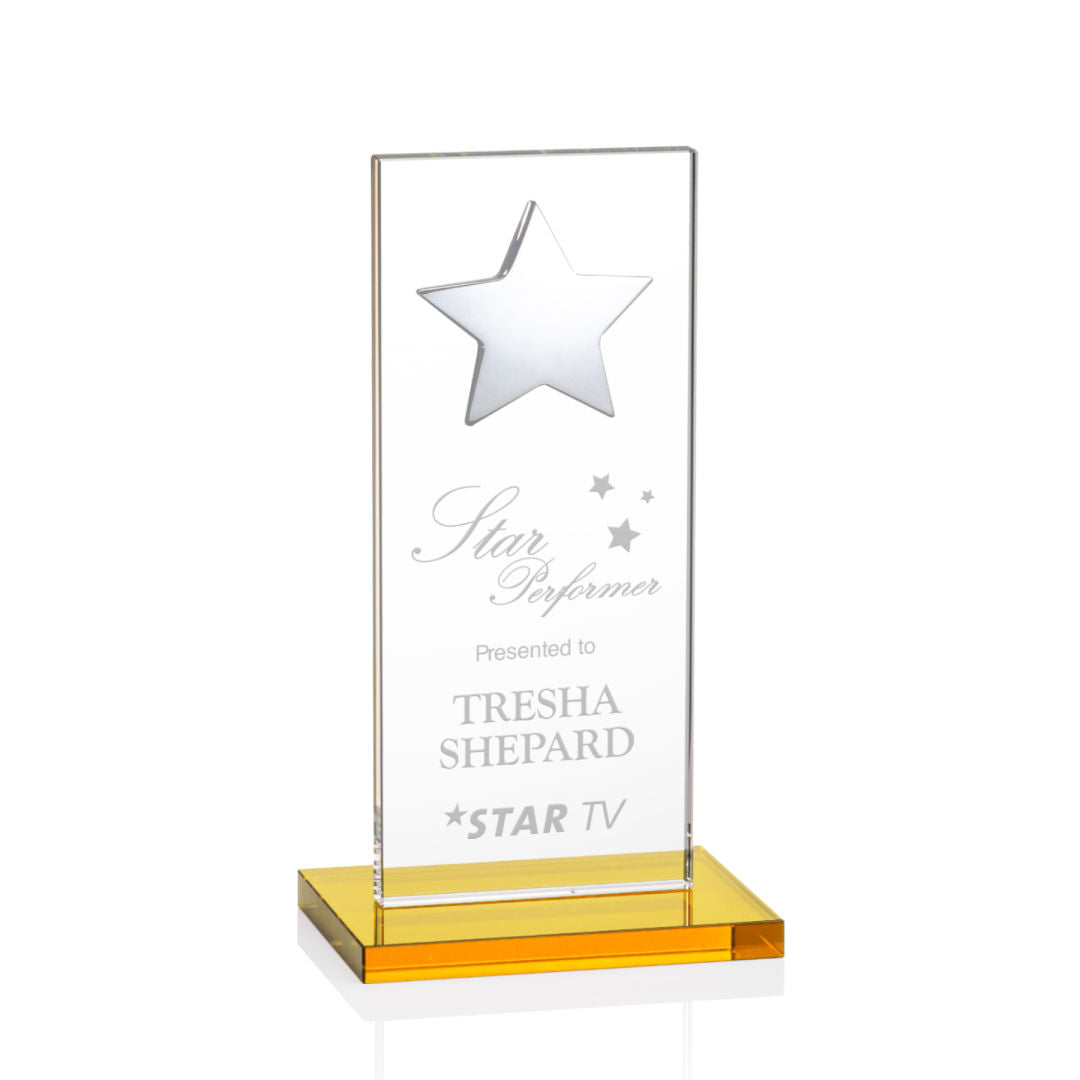 Dallas Star Award - Amber/Silver — OPS5862-SA
