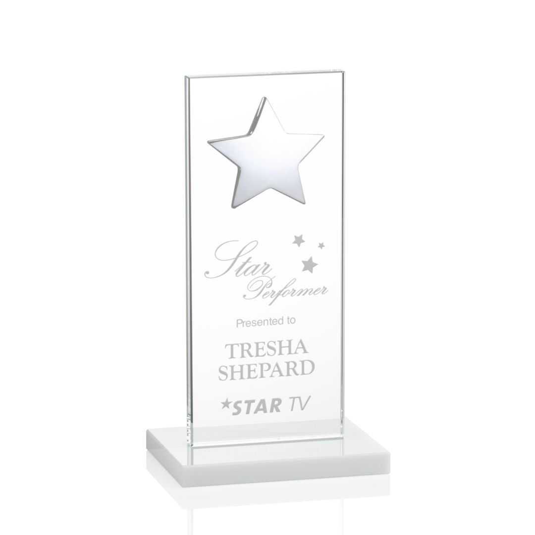 Dallas Star Award - White/Silver — OPS5862-SW