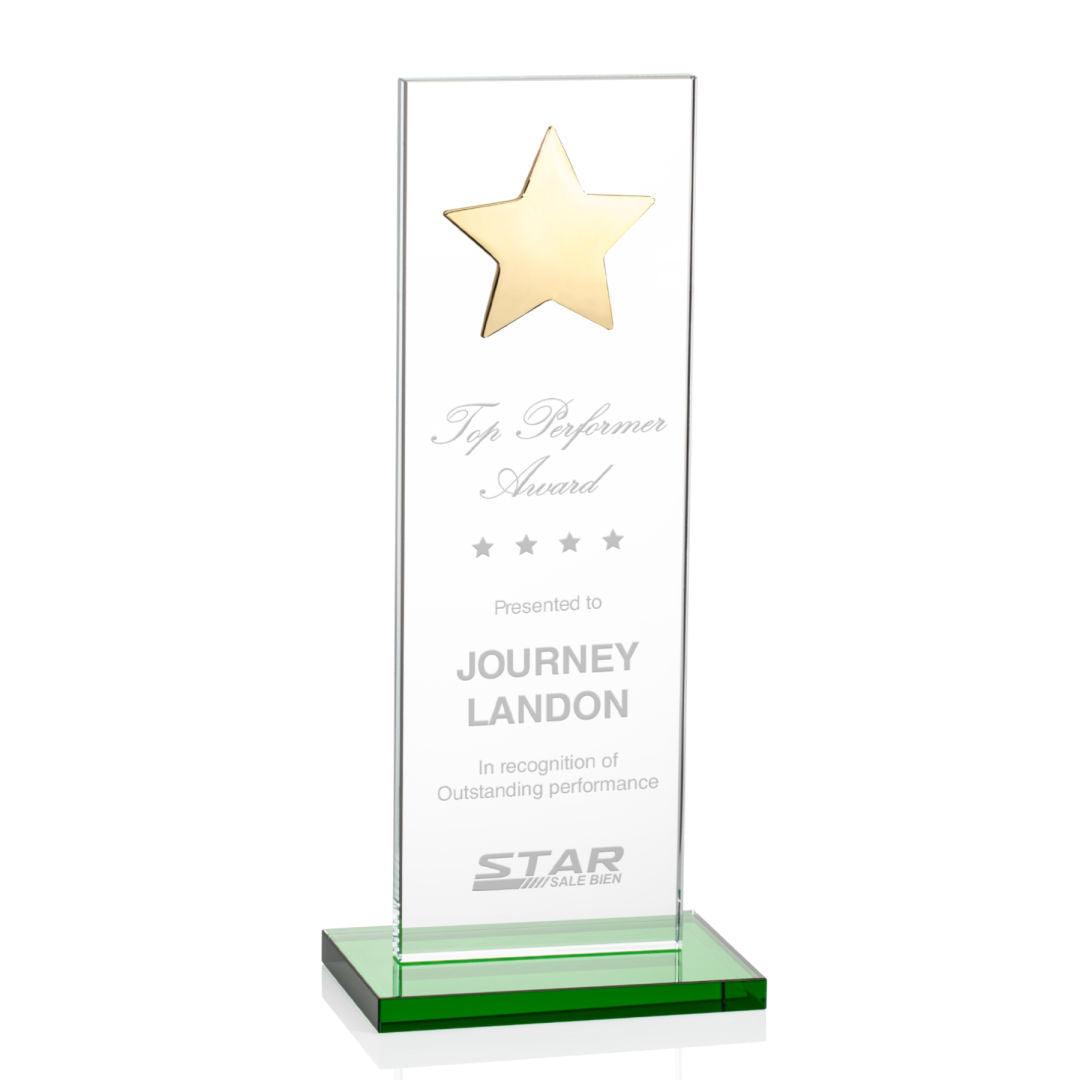 Dallas Star Award - Green/Gold  — OPS5863-GG