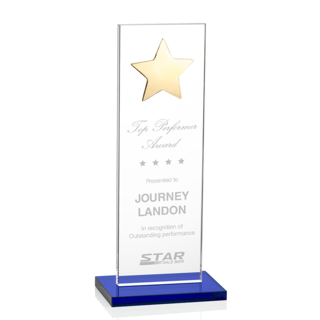 Dallas Star Award - Blue/Gold — OPS5863-GL