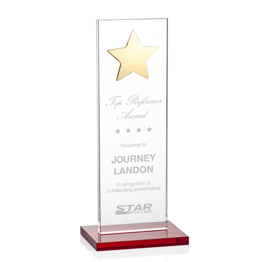 Dallas Star Award - Red/Gold  — OPS5863-GR