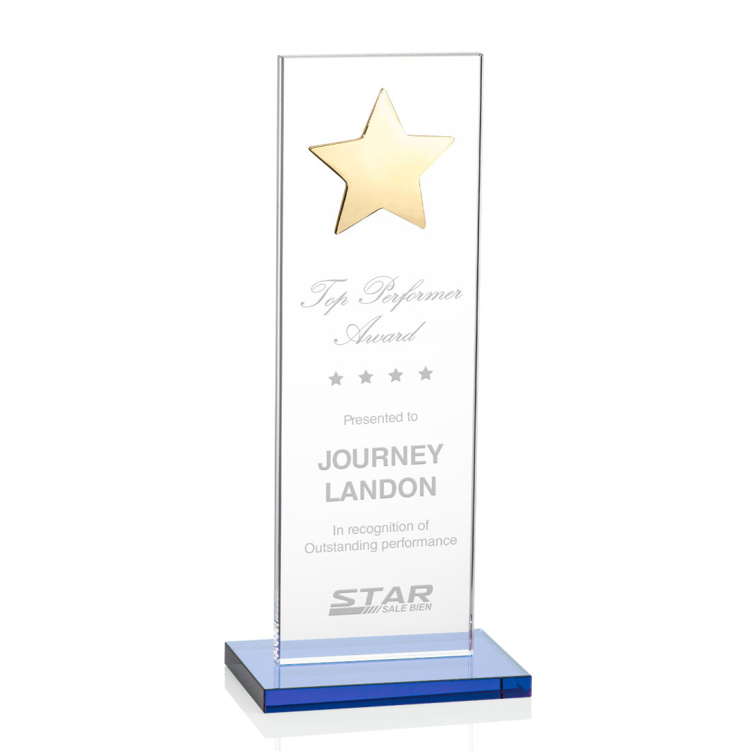 Dallas Star Award - Sky Blue/Gold  — OPS5863-GS