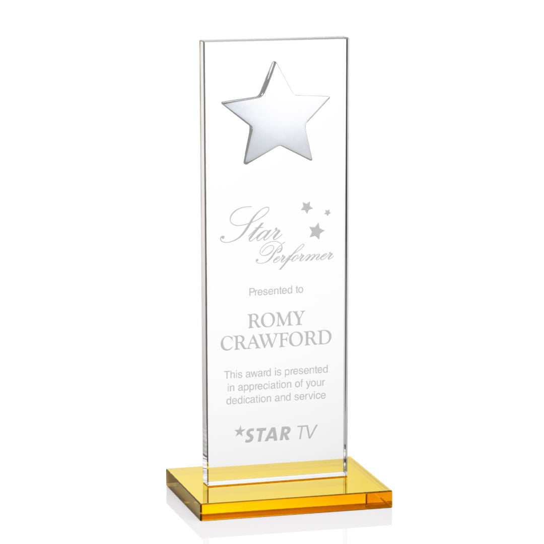 Dallas Star Award - Amber/Silver — OPS5863-SA