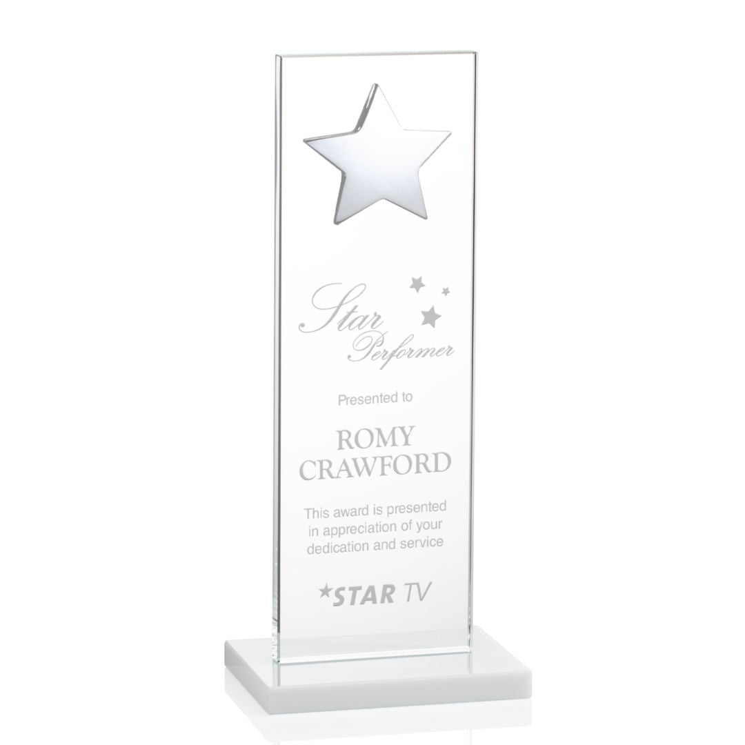 Dallas Star Award - White/Silver — OPS5863-SW