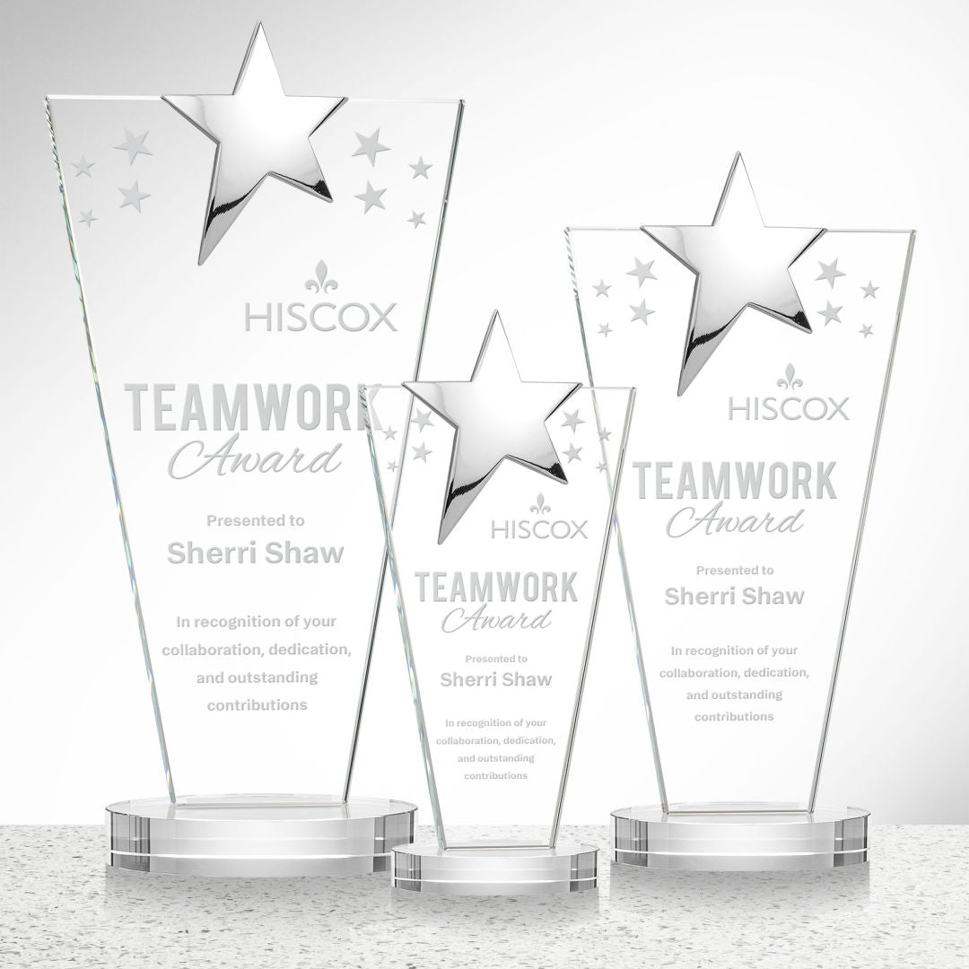 Mantella Chrome Star Award - Clear — OPS587-C