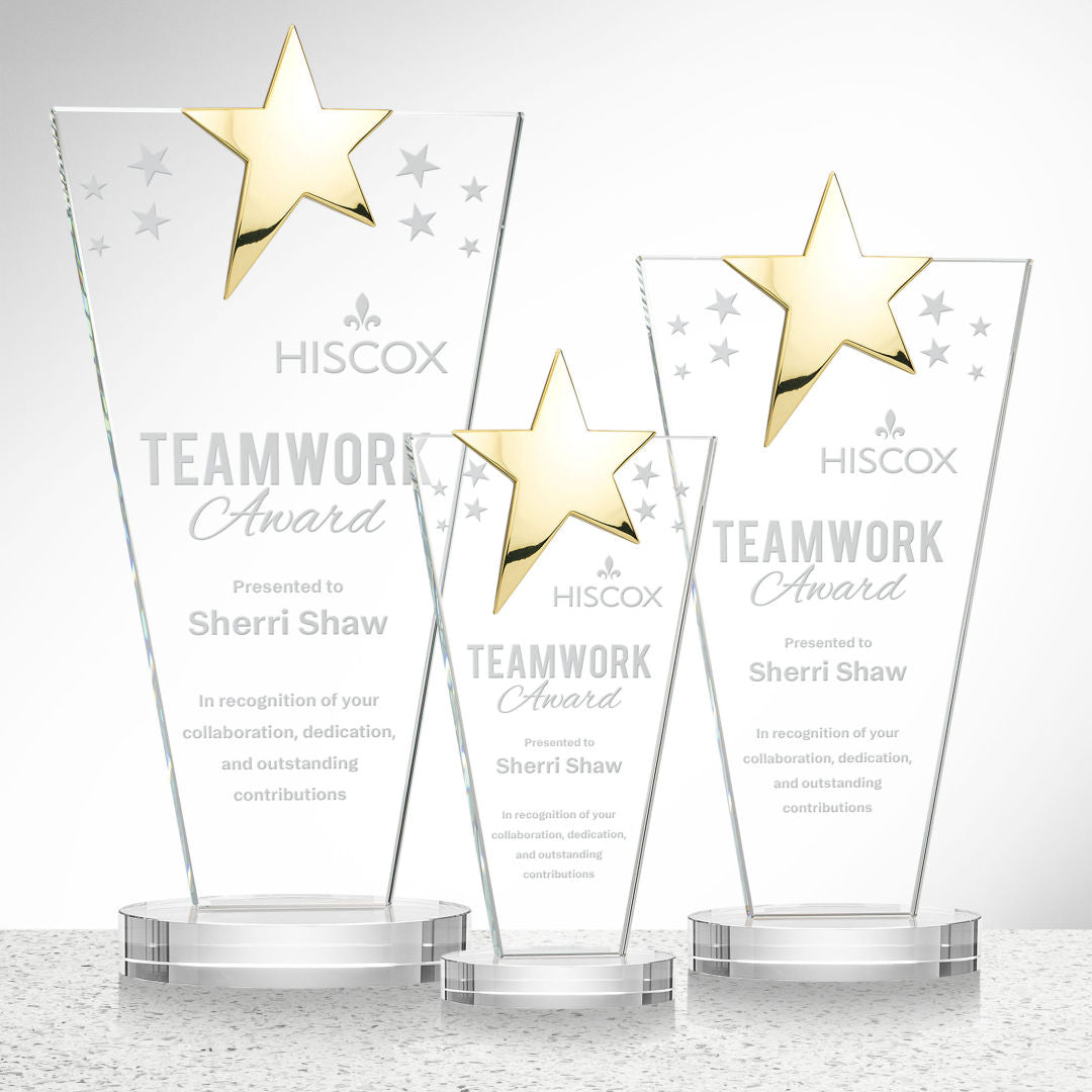 Mantella Gold Star Award - Clear — OPS587-G