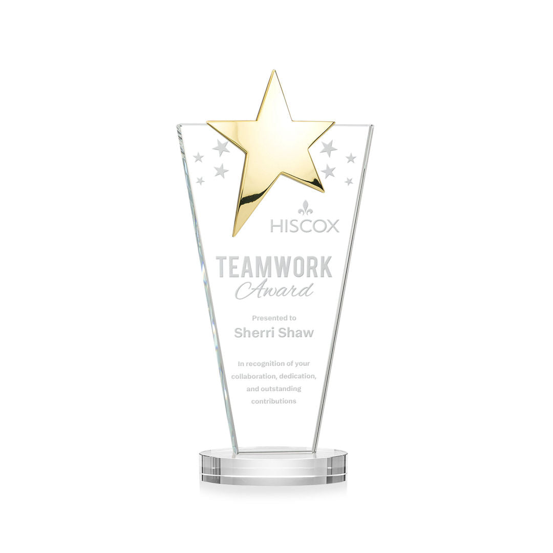 Mantella Gold Star Award - Clear — OPS5871-G