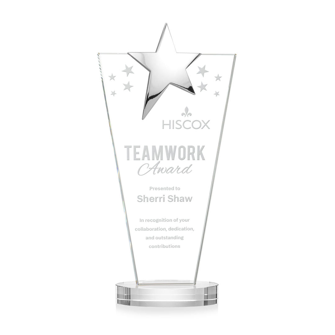 Mantella Chrome Star Award - Clear — OPS5872-C