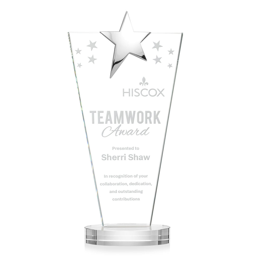 Mantella Chrome Star Award - Clear — OPS5873-C