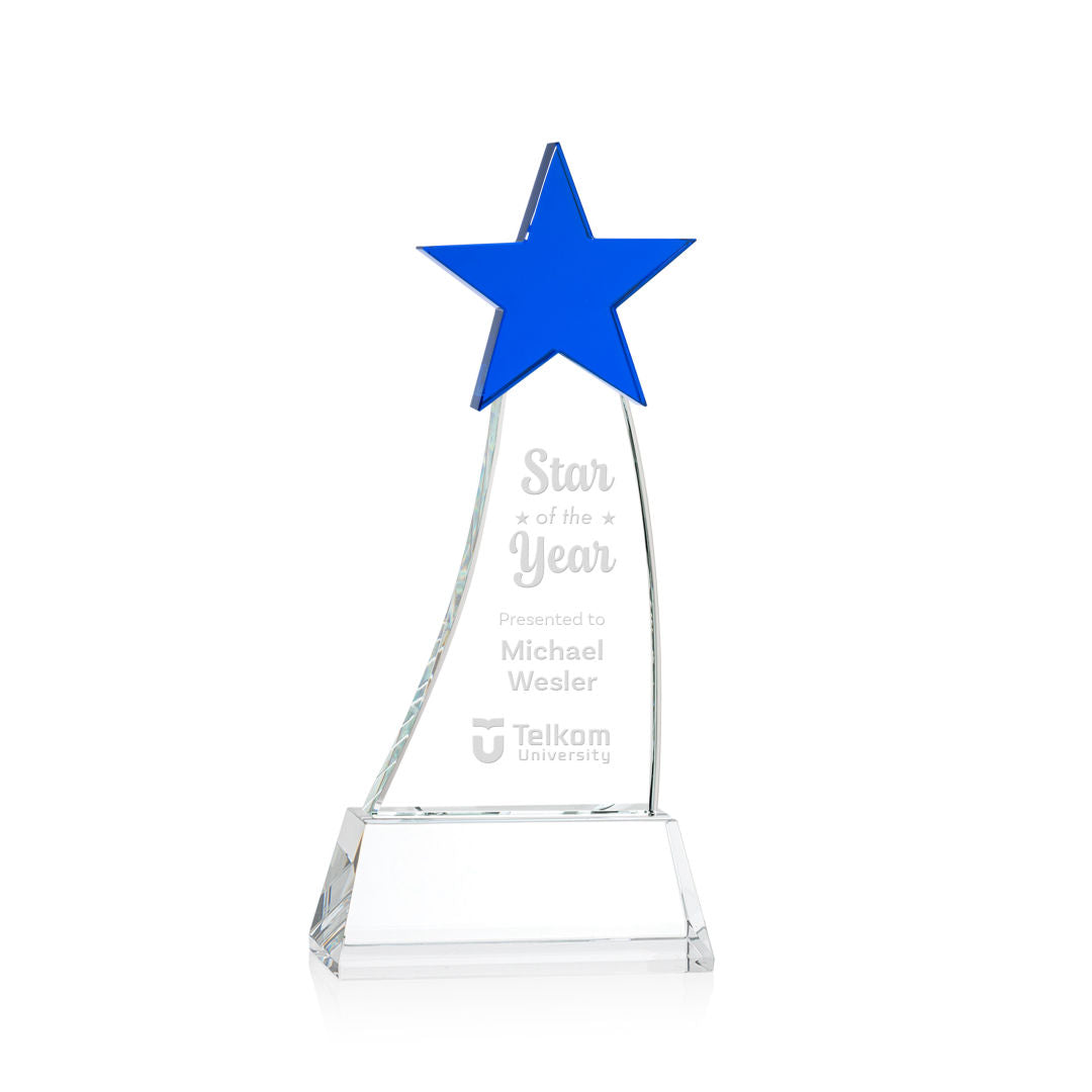 Manolita Star Award - Blue/Clear