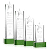 Fanshaw Silver Star Award on Base - Green
