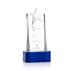 Fanshaw Silver Star Award on Base - Blue