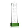 Fanshaw Silver Star Award on Base - Green