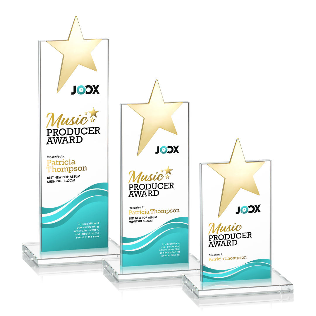 Bryanston Gold Star VividPrint™ Award - Clear — OPSV21-G