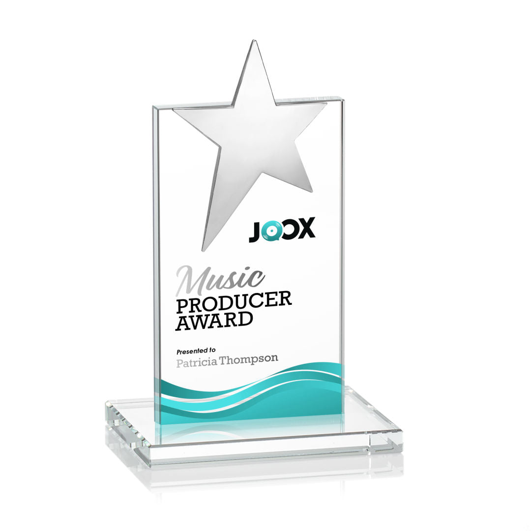 Bryanston Chrome Star VividPrint™ Award - Clear — OPSV211-C