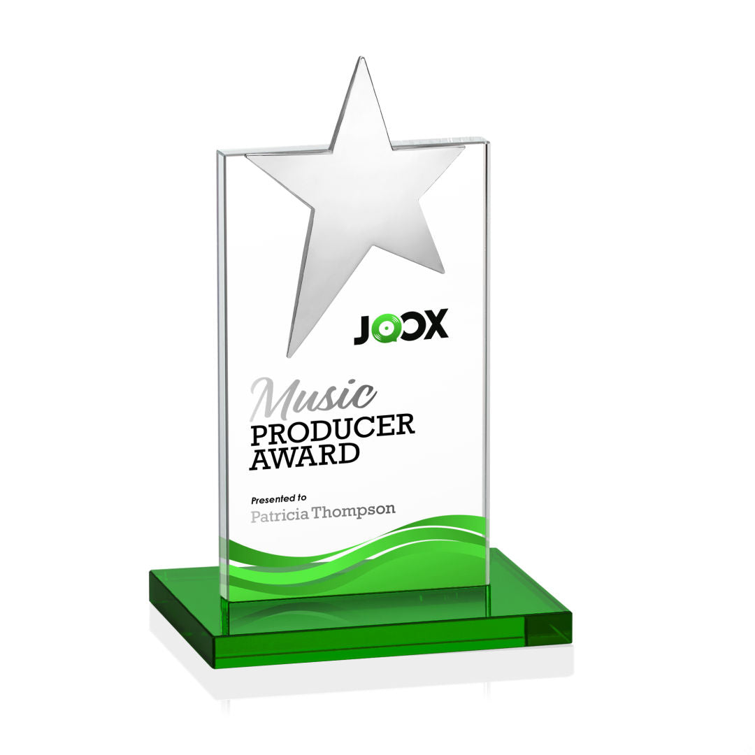 Bryanston Chrome Star VividPrint™ Award - Green