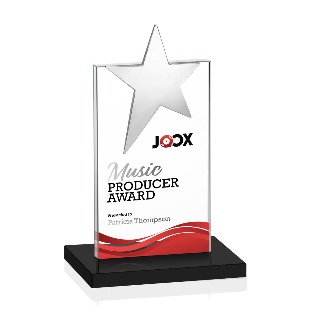 Bryanston Chrome Star VividPrint™ Award - Black