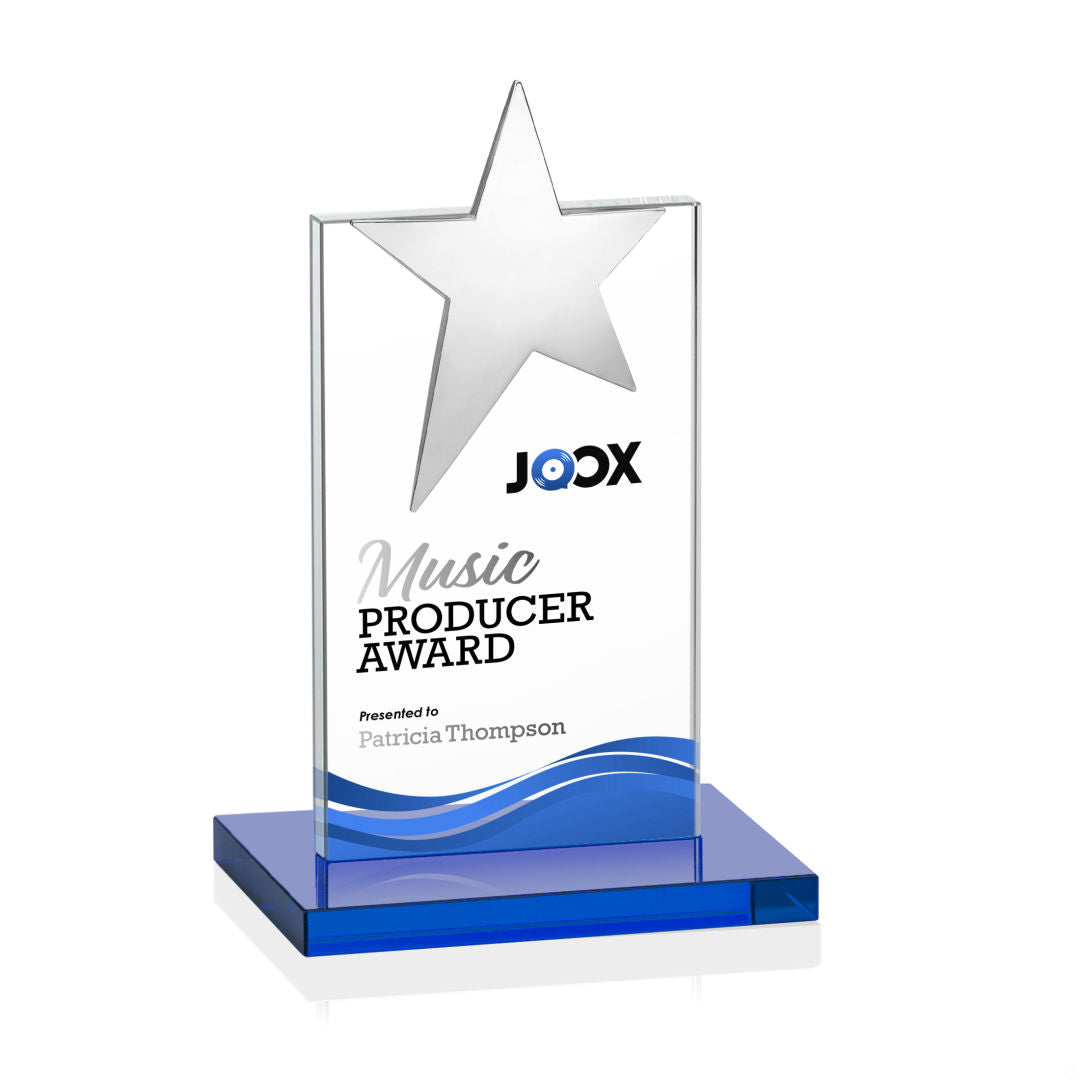 Bryanston Chrome Star VividPrint™ Award - Sky Blue