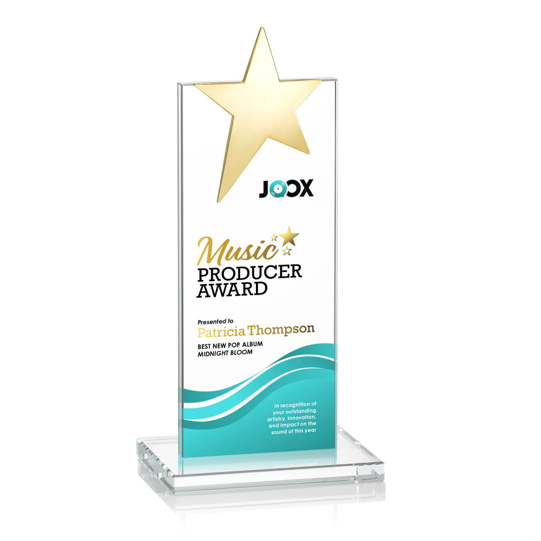 Bryanston Gold Star VividPrint™ Award - Clear — OPSV212-G
