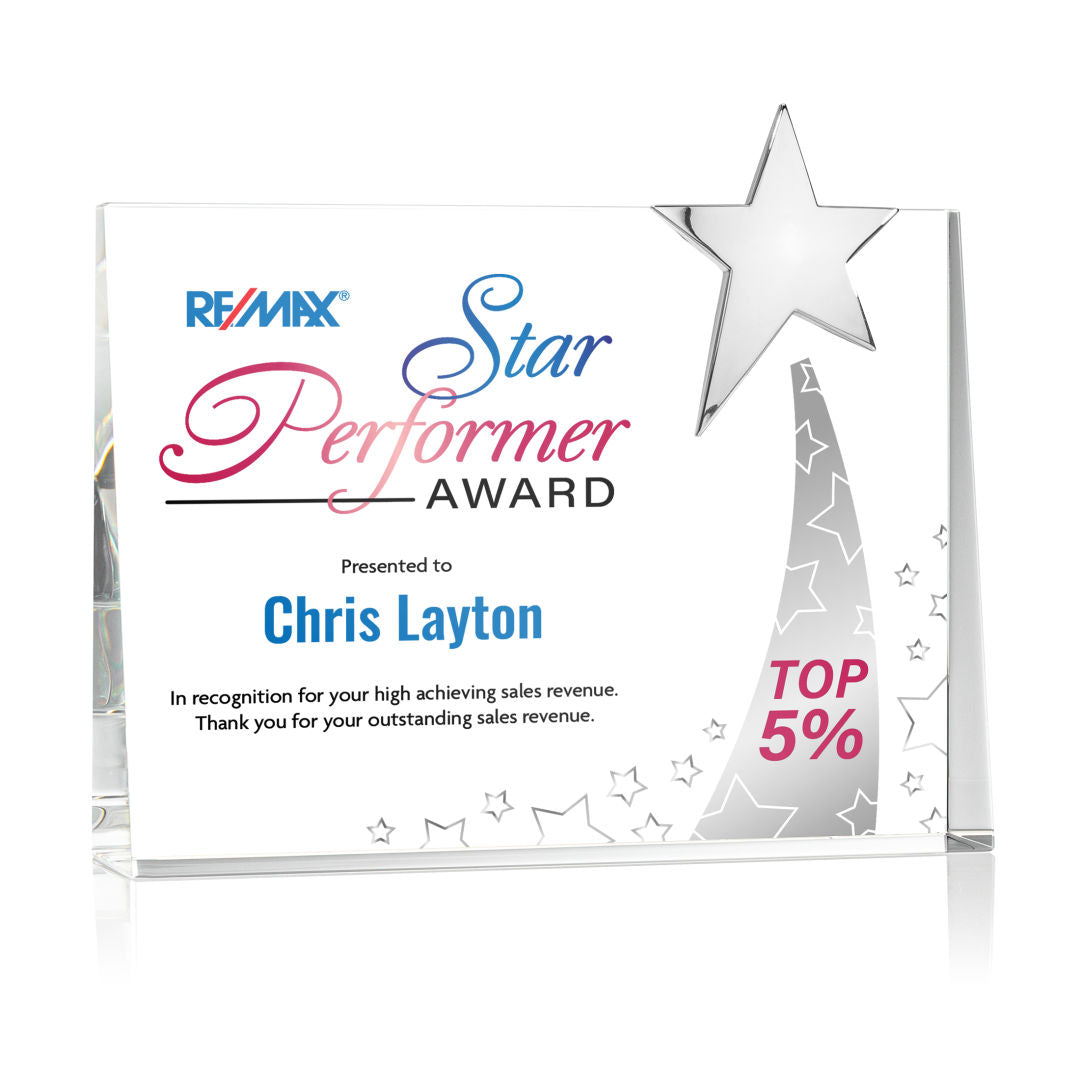 Bradenton Chrome Star VividPrint™ Award — OPSV223-C