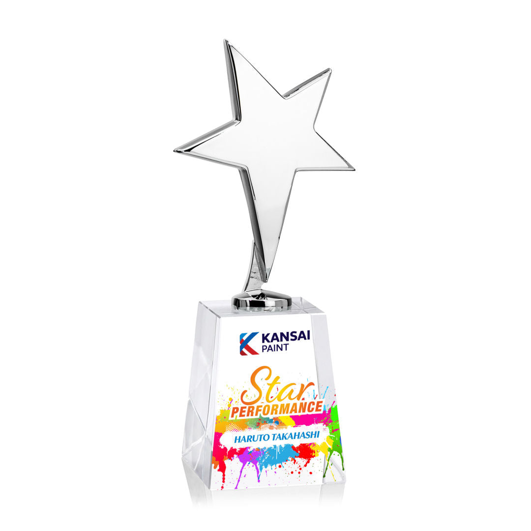 Tuscany Chrome Star VividPrint™ Award Celestina Base-Clear — OPSV3101-CCT