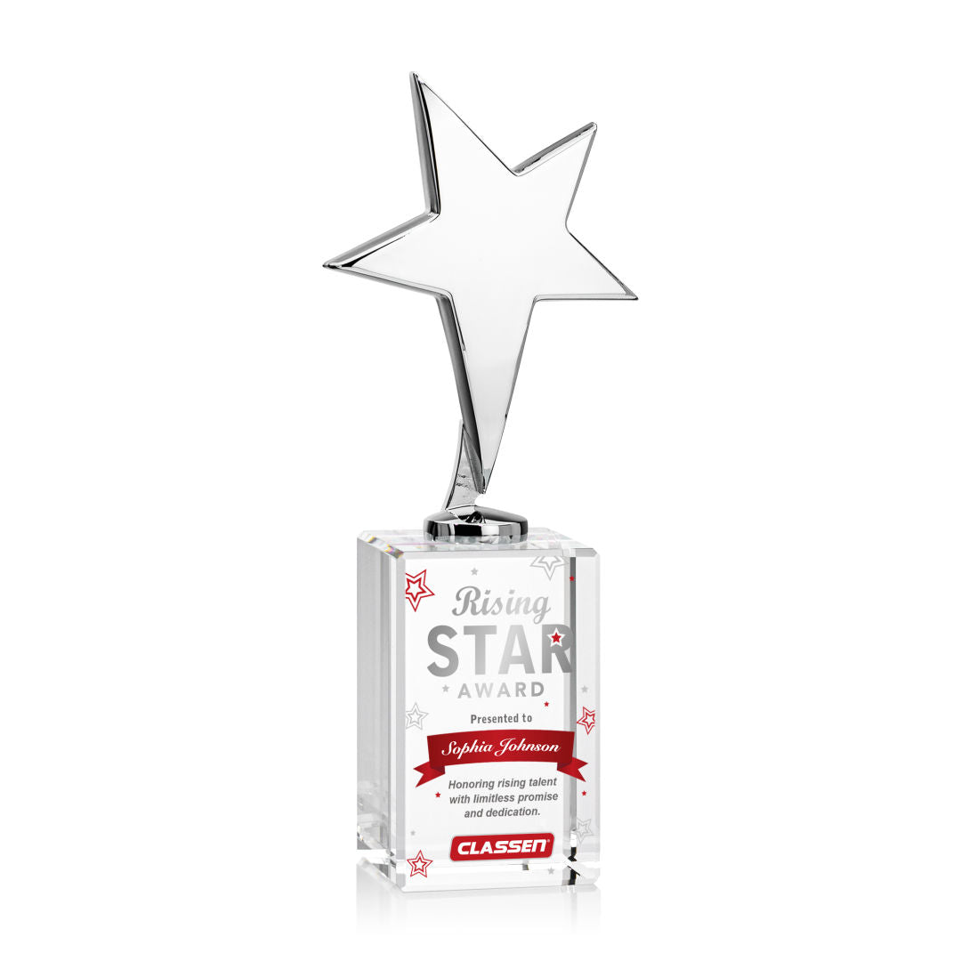 Tuscany Chrome Star VividPrint™ Award Lexington Base-Clear — OPSV3101-CLT