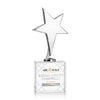 Tuscany Chrome Star VividPrint™ Award on Woodlawn Base-Clear