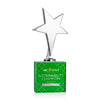 Tuscany Chrome Star VividPrint™ Award on Woodlawn Base-Green