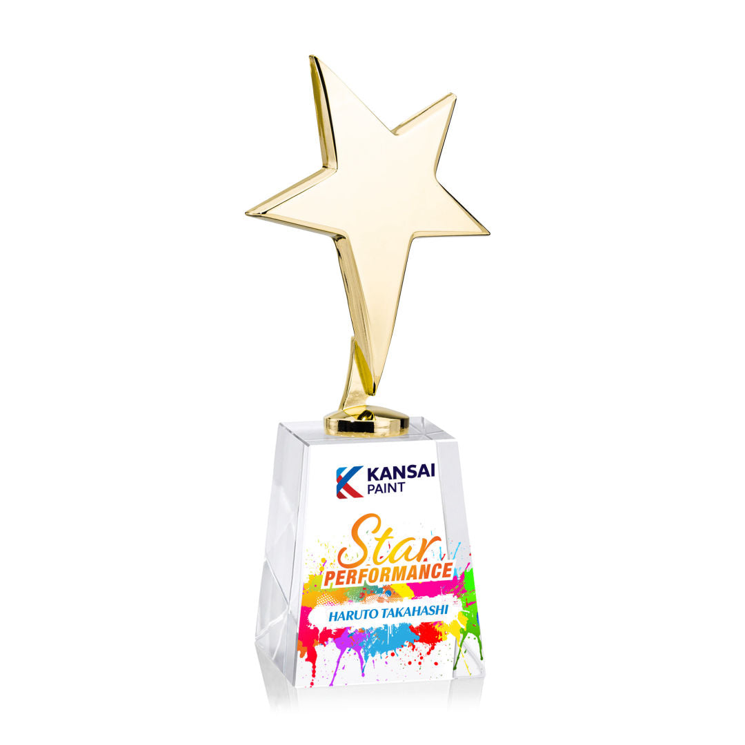 Tuscany Gold Star VividPrint™ Award on Celestina Base-Clear