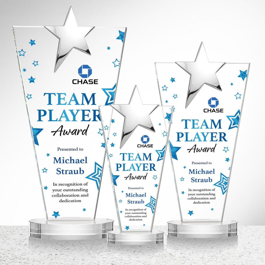 Mantella Chrome Star VividPrint™ Award - Clear — OPSV587-C
