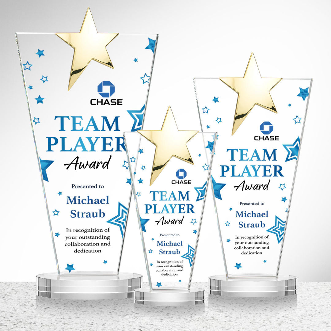 Mantella Gold Star VividPrint™ Award - Clear — OPSV587-G