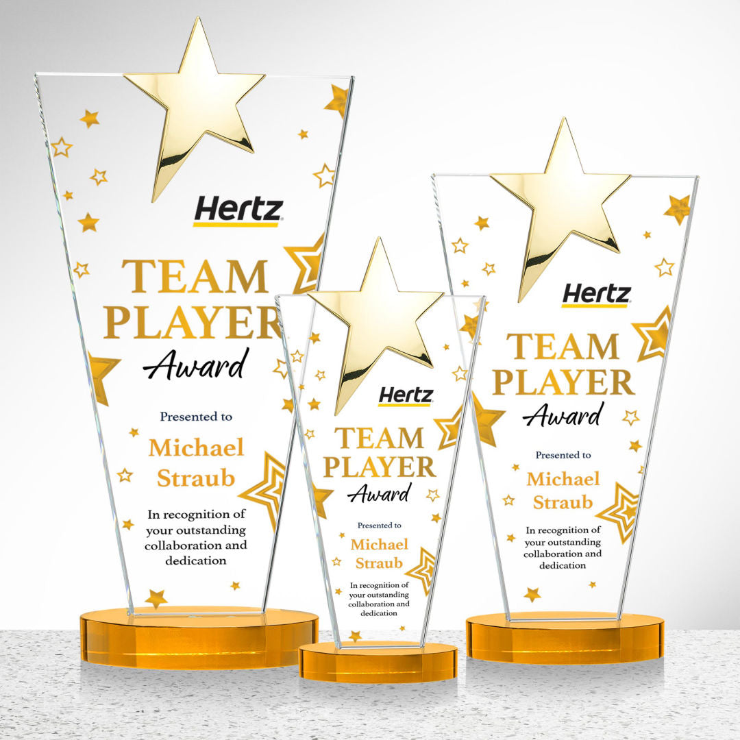 Mantella Gold Star VividPrint™ Award - Amber — OPSV587-GA