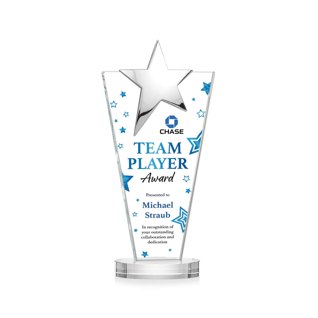 Mantella Chrome Star VividPrint™ Award - Clear — OPSV5871-C