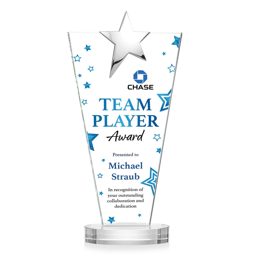 Mantella Chrome Star VividPrint™ Award - Clear — OPSV5873-C