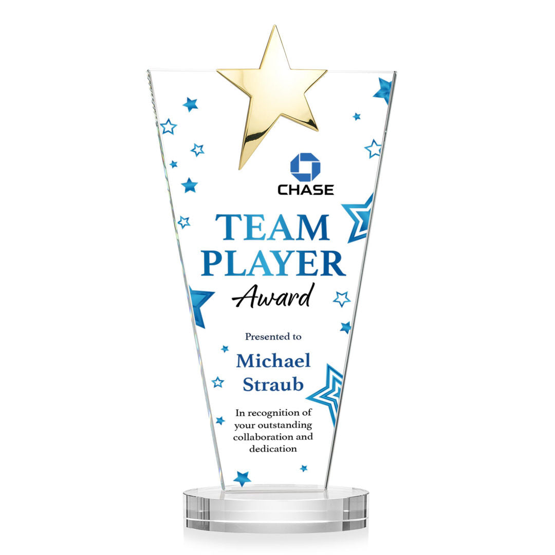 Mantella Gold Star VividPrint™ Award - Clear — OPSV5873-G